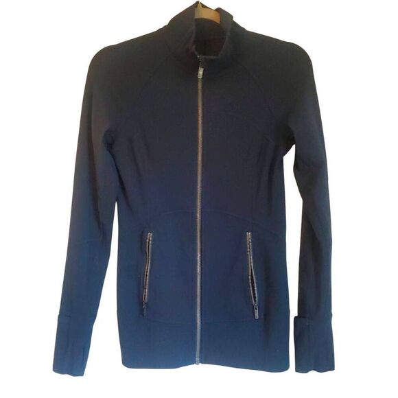 LULULEMON ATHLETICA Contour Jacket in Midnight Blue Size 6 - Picture 3 of 5